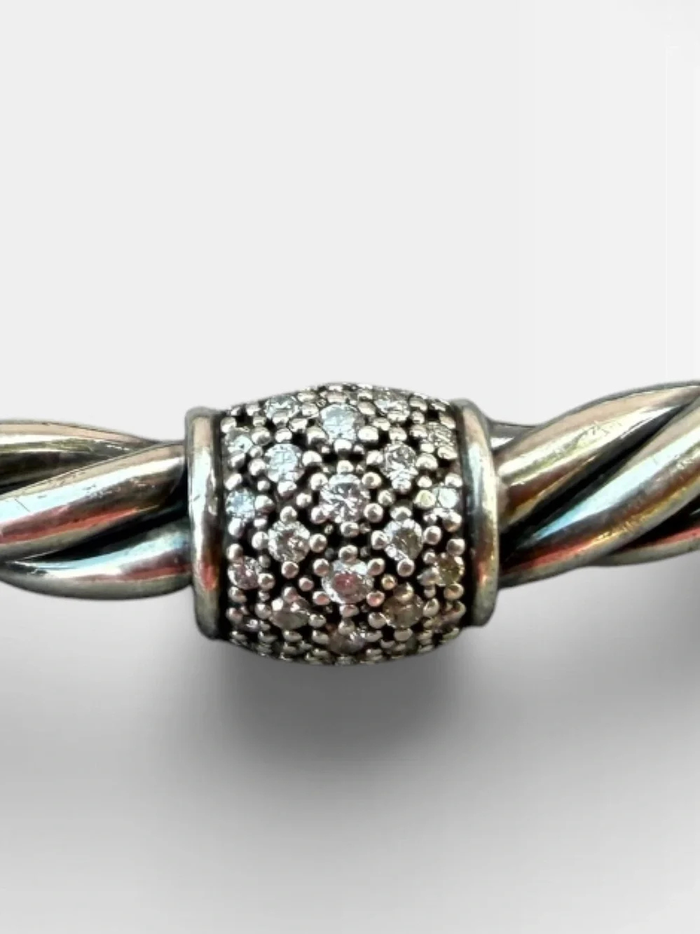 David Yurman Metro Station Bracelet 10mm with Diamonds